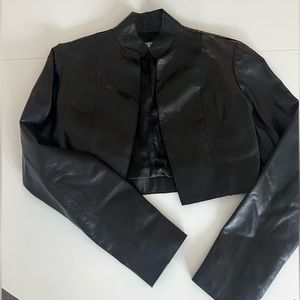 Cropped Leather Jacket